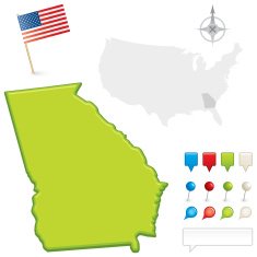 Georgia State Map N2
