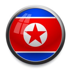 North Korea - flag icon free image download