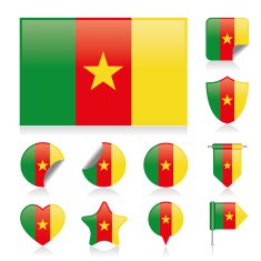 Cameroon flag set