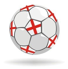 England Flag Soccer Ball