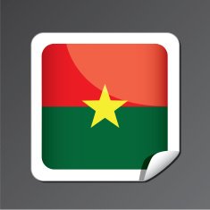 Burkina Faso Flag Icon N3
