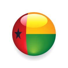 World Flag Button Guinea-Bissau