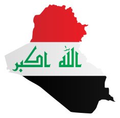 Design Flag-Map of Iraq