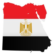 Design Flag-Map of Egypt