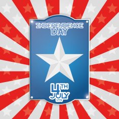 American Independence Day Background Template Editable N4