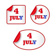 4th of july stickers