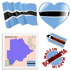 national colours of Botswana