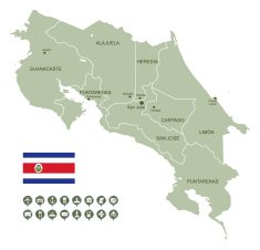 map of Costa Rica N5