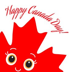 Happy Canada Day card Vector N2