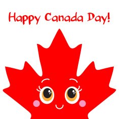 Happy Canada Day card Vector N3