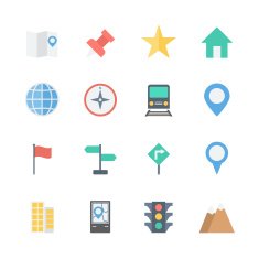 map icons set N8