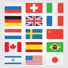 flags of the world vector illustration N55