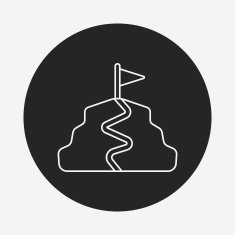 mountain top line icon N5