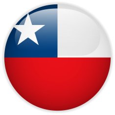 Chile Flag Glossy Button N6