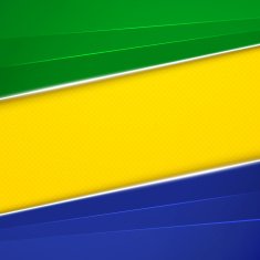 Abstract geometric background with Brazil flag colors Vector illustration N3