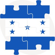 Honduras Flag in puzzle N2