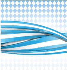 bavarian ribbon flag on blue background