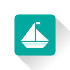 Vector icon of yacht N14