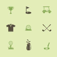 Vector Illustration with black & green pictograph N2