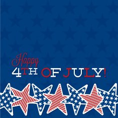 Line of stars Independence Day card in vector format N8