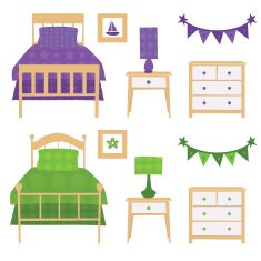 Children's Bedroom Furniture Set N2