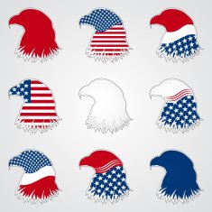 Patriotic American Symbol for Holiday Eagle