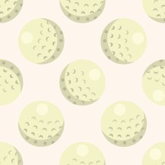 golf equipment cartoon seamless pattern background N36