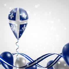 Quebec flag on balloon N2
