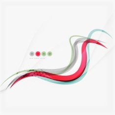 Red and blue wave lines N15