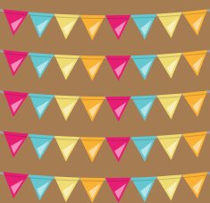 seamless bunting flags background N2