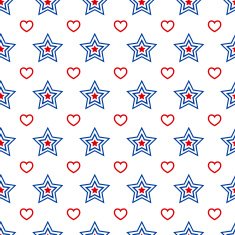 American seamless pattern N6