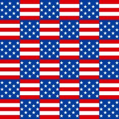 American seamless pattern N7