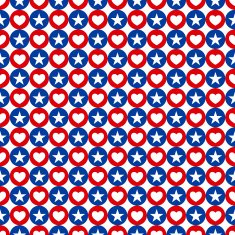 American seamless pattern N9