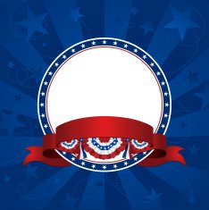 Patriotic Frame and Banner