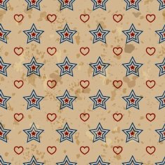 American vintage seamless pattern N7