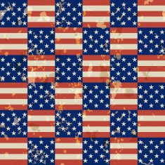 American vintage seamless pattern N8