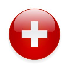 Round icon with flag of Switzerland N2