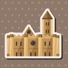 castle theme elements vector eps N45