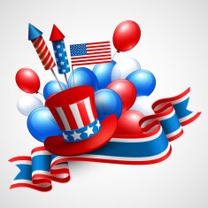 Independence Day holiday symbols Vector illustration N2