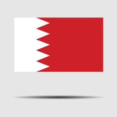 National Flag of Bahrain N3