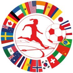 international women soccer symbol