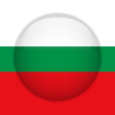Bulgaria Flag Glossy Button N5