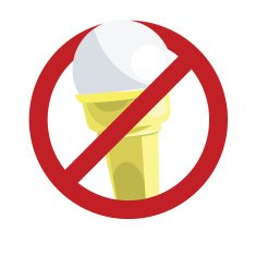 No ice-cream sign free image download