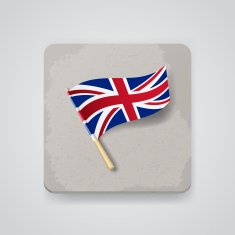 Great Britain flag vector icon