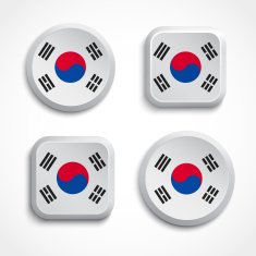 South Korea flag icons