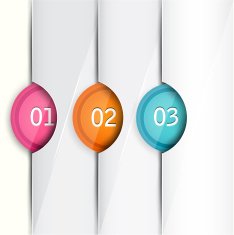 Set of colorful bookmarks stickers marks tags