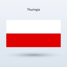 State of Thuringia Flag (Germany) N3