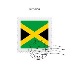 Jamaica Flag Postage Stamp