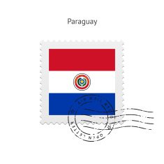 Paraguay Flag Postage Stamp
