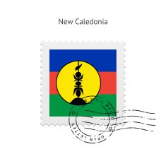 New Caledonia Flag Postage Stamp